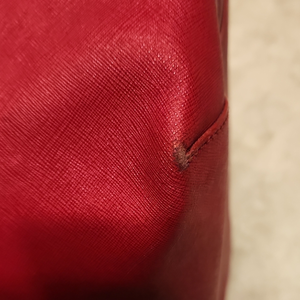 DKNY Cherry Red Women's Tote - Picture 12 of 16